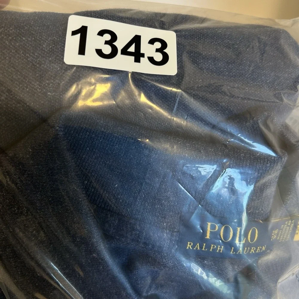 Polo Ralph Lauren Men Polo Shirt 2XB Big And Tall  XXL Cotton 2 Button Blue NWT